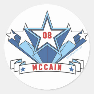 Redonda Mccain Pegatina