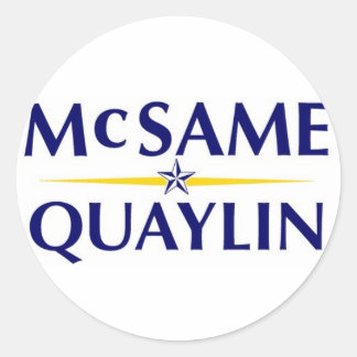 Redonda McSame Quaylin Pegatina - Blanco