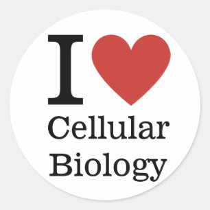 Redonda Me ❤️ PEGATINA de biología celular
