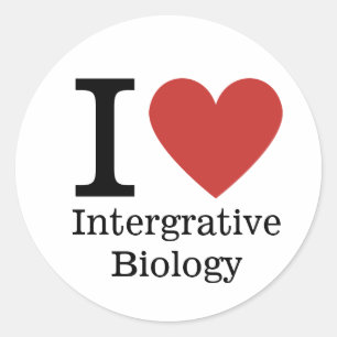 Redonda Me ❤️ PEGATINA de biología integral