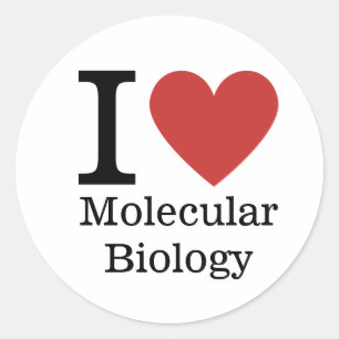 Redonda Me ❤️ PEGATINA de biología molecular