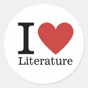 Redonda Me ❤️ PEGATINA de Literatura Amo