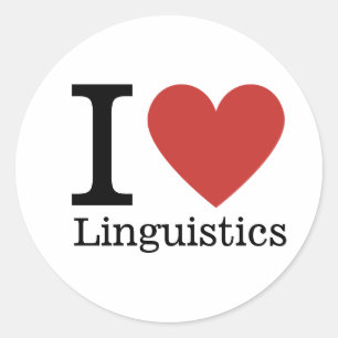 Redonda Me ❤️ PEGATINA Lingüística
