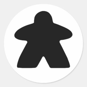 Redonda Meeple Pegatina