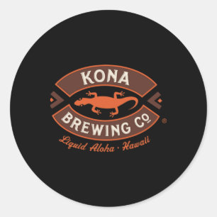 Redonda Mejor Vendedor - Pegatina de Kona Brewing