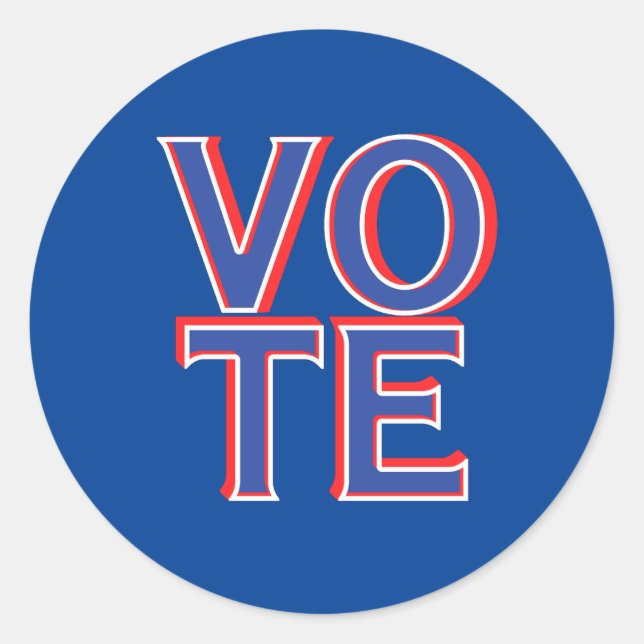 Redonda Mercadería de campaña política Pegatina de ronda d (Anverso)