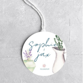 Redonda Mercado francés - Flores - Pegatina a favor de la 