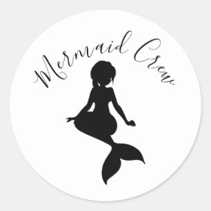 Redonda Mermaid Crew Pegatina