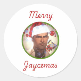 Redonda Merry Jaycemas Pegatina