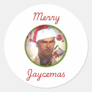 Redonda Merry Jaycemas Pegatina