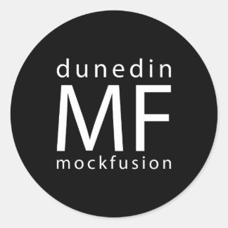 Redonda MF Pegatina Black BG