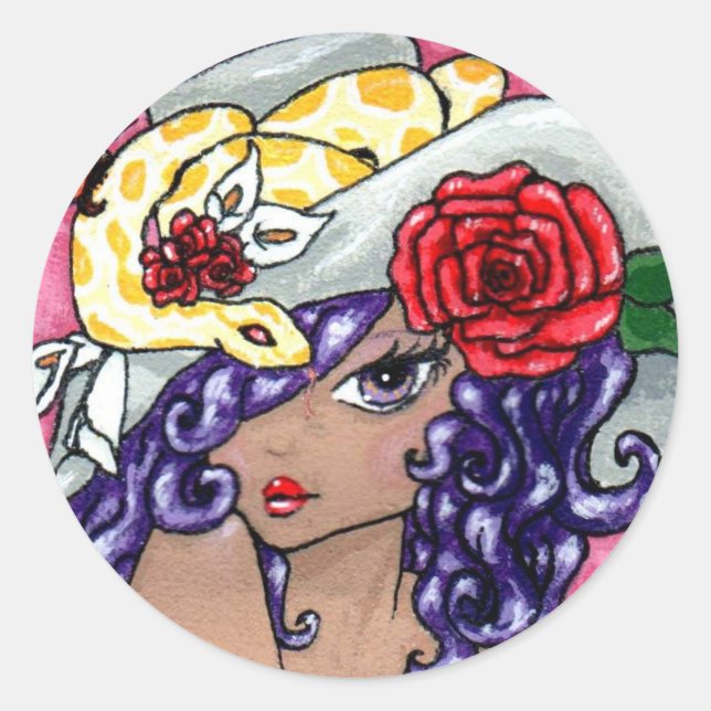 Redonda "¡Mi Gorra Es Fabuloso!" Pegatina (Anverso)