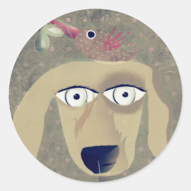 Redonda Mi mejor Pegatina amiga (Anverso)