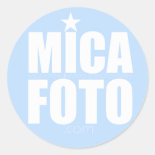Redonda Micafoto Pegatina