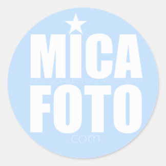 Redonda Micafoto Pegatina
