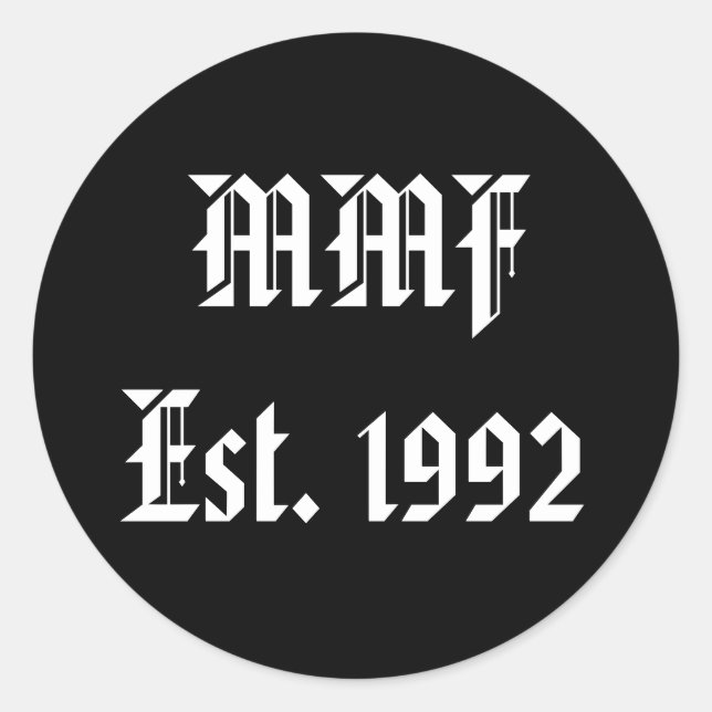 Redonda Miliano Misfit Pegatina (Anverso)