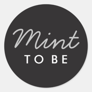 Redonda Mint to be Welcome Bag o Pegatina Favorito