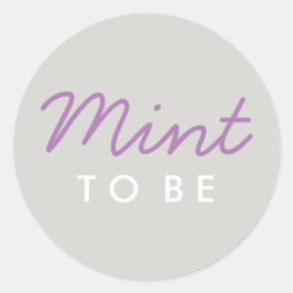 Redonda Mint to be Welcome Bag o Pegatina Favorito