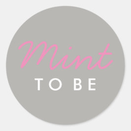 Redonda Mint to be Welcome Bag o Pegatina Favorito