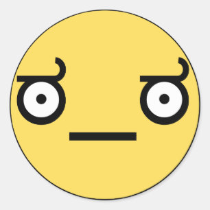 Redonda Mire del pegatina de la desaprobación