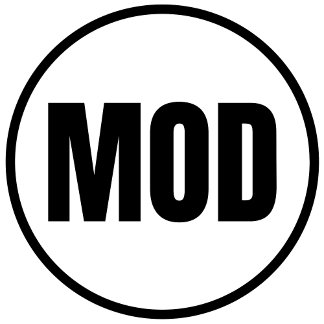 Redonda MOD - Modesto Pegatina redondo clásico
