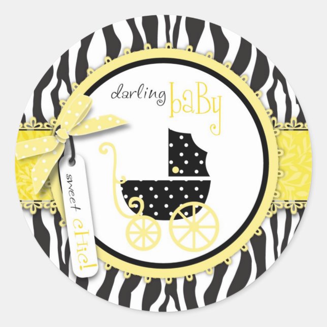 Redonda Moda Boutique Pegatina Baby (Anverso)