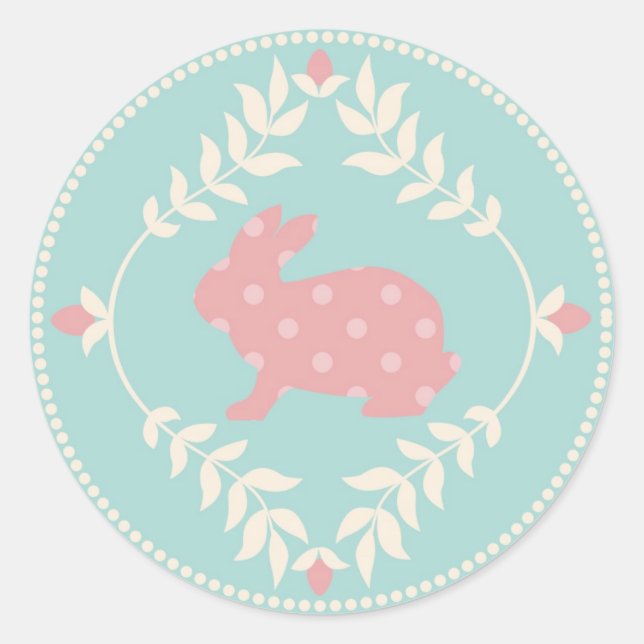 Redonda Moda Bunny Pegatina B R (Anverso)