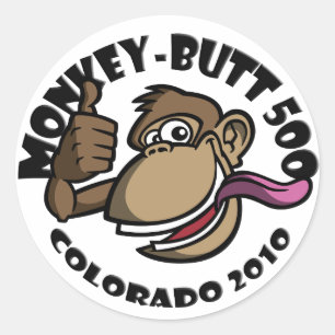 Redonda Monkey Butt 500 - Colorado 2010 - Pegatina - Negro