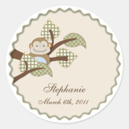 Redonda Mono en la planta deja al Pegatina