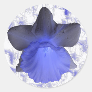 Redonda Moody Blue Dripping Pegatina de Daffodil
