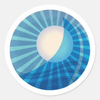 Redonda Moonlit Sail Pegatina Midnight