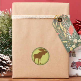 Redonda Moose PEGATINA