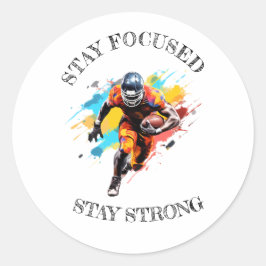 Redonda motivación de pegatina redondo NFL