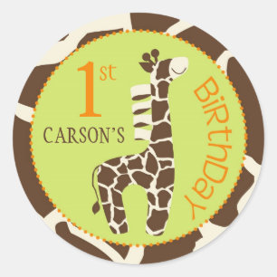 Redonda Muchacho O pegatina GIR 1 del safari