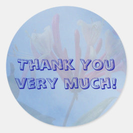 Redonda Muchas gracias Pegatina