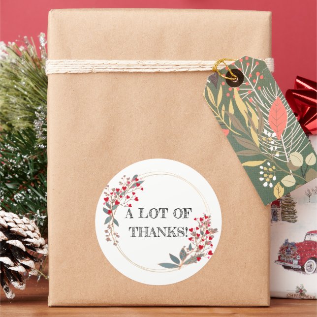 REDONDA MUCHO GRACIAS PEGATINA (Vacaciones)