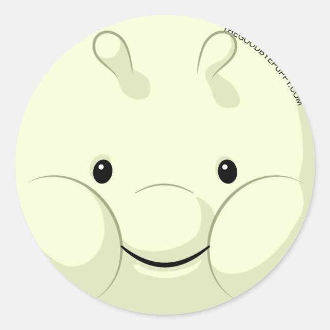 Redonda Munch Face Pegatina (Anverso)