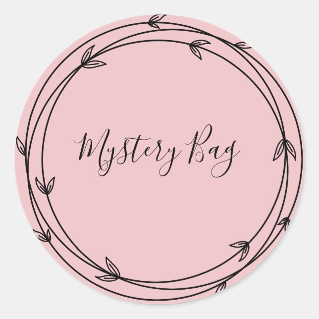 Redonda Mystery Bag Surprise Classic Round Pegatina (Anverso)