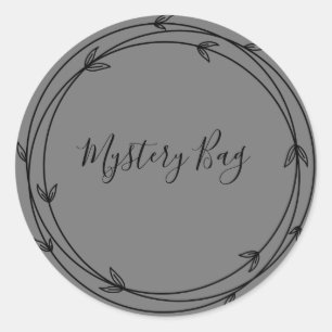 Redonda Mystery Bag Surprise Classic Round Pegatina