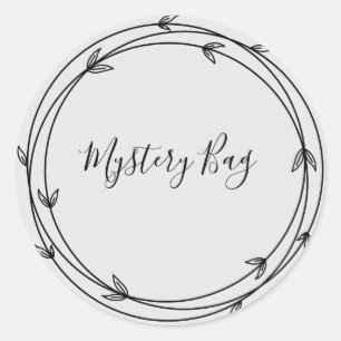 Redonda Mystery Bag Surprise Classic Round Pegatina