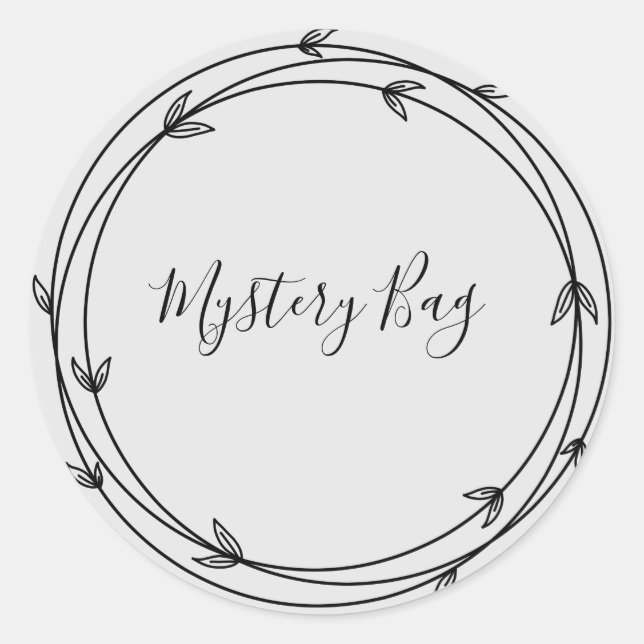 Redonda Mystery Bag Surprise Classic Round Pegatina (Anverso)