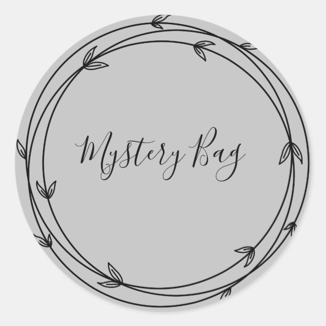 Redonda Mystery Bag Surprise Classic Round Pegatina (Anverso)