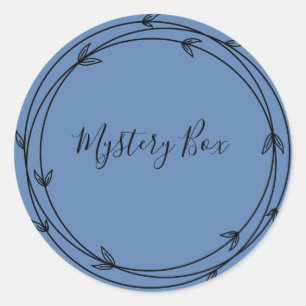 Redonda Mystery Box Surprise Classic Round Pegatina
