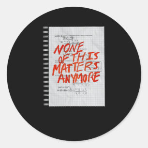 Redonda Nada De Esto Es Más: Pegatina De Matemáticas