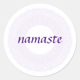 Redonda Namaste Small Round Pegatina