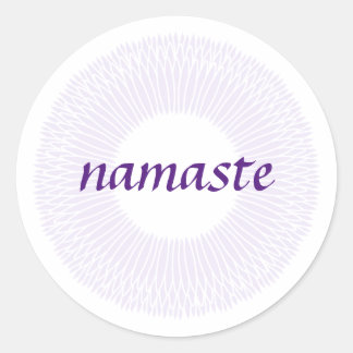 Redonda Namaste Small Round Pegatina