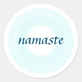 Redonda Namaste Small Round Pegatina