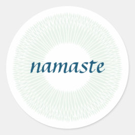 Redonda Namaste Small Round Pegatina