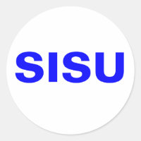 Naturaleza y espíritu del pegatina SISU del pueblo