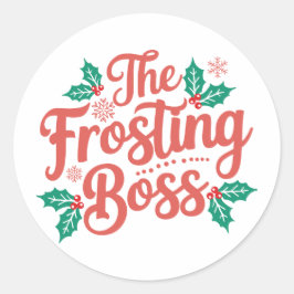 Redonda Navidad | Pegatina de Año Nuevo